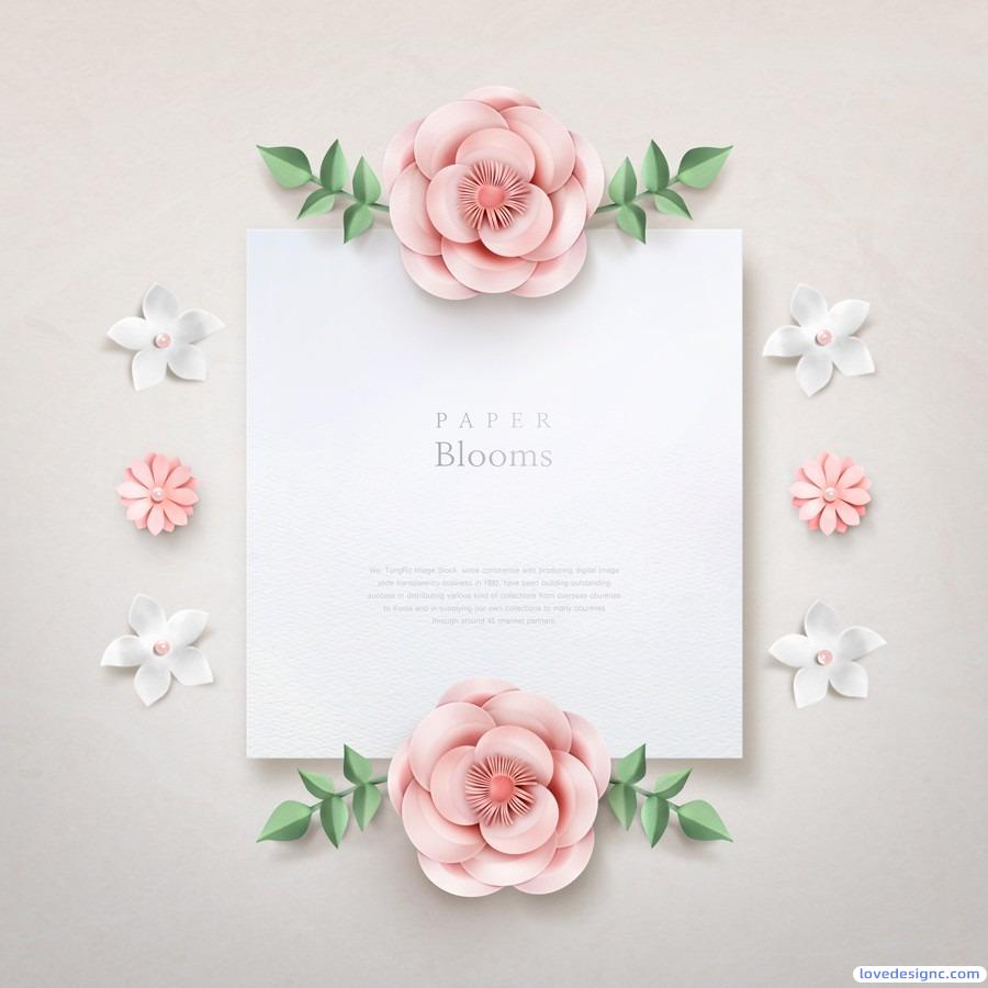 5款高端春季花卉海报PSD素材源文件-爱设计爱分享c