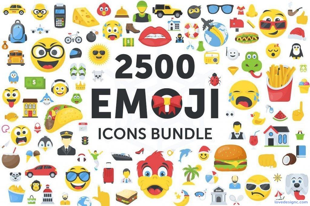 2500个表情符号emoji图标合集打包下载-爱设计爱分享c