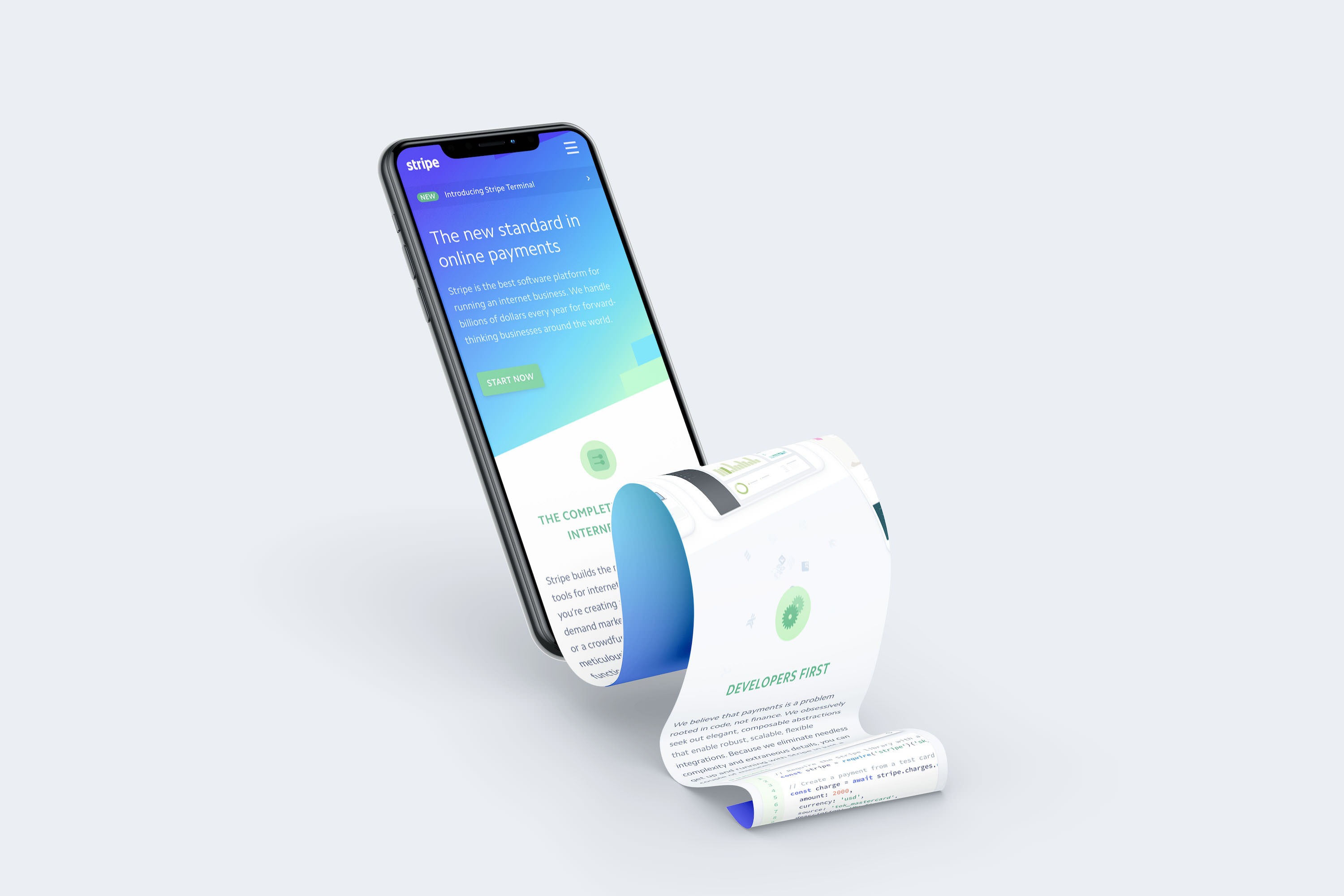 Free iPhone XS Longscroll Mockup-爱设计爱分享c