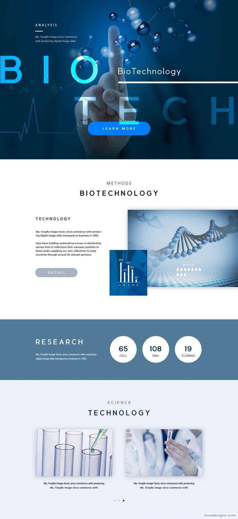 14款毕业设计求职面试医学医药生物基因科学研究网站网页WEB专题PSD分层设计素材-爱设计爱分享c