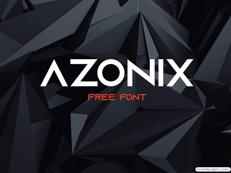 Azonix免费字体—可用于个人和商业用途-0357-爱设计爱分享c