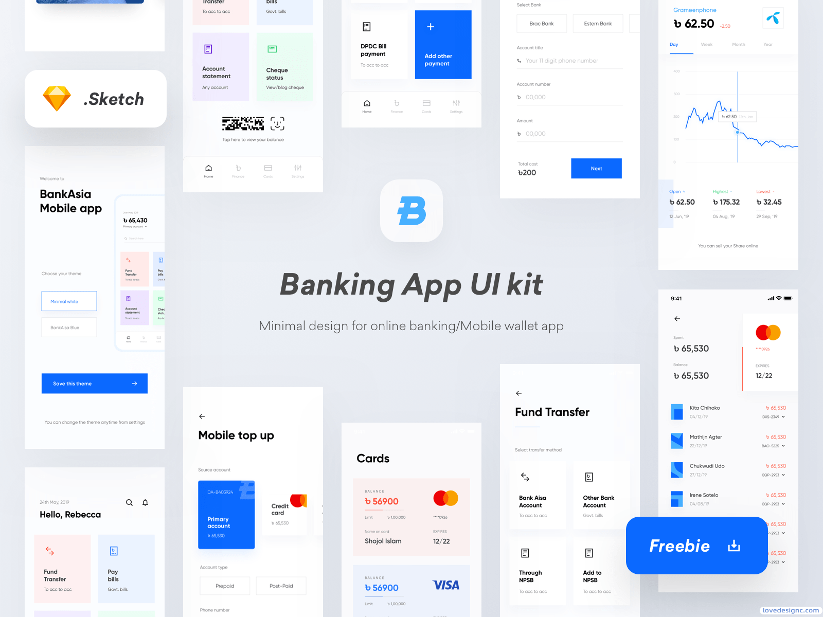 银行、钱包、虚拟货币等APP UI Kit-爱设计爱分享c