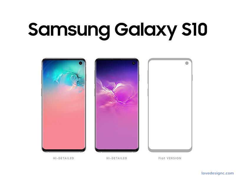 Galaxy S10 Mockup PSD & Ai-0457-爱设计爱分享c