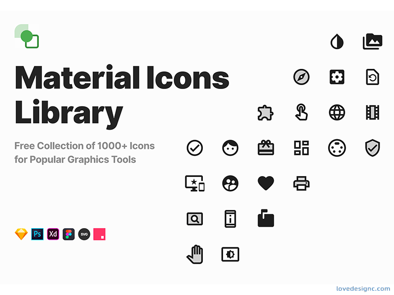 免费图标库 Material Icons Library-爱设计爱分享c