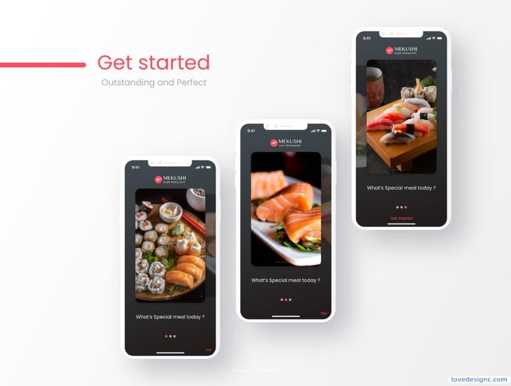 餐厅寿司餐厅app设计ui优质设计素材下载-爱设计爱分享c