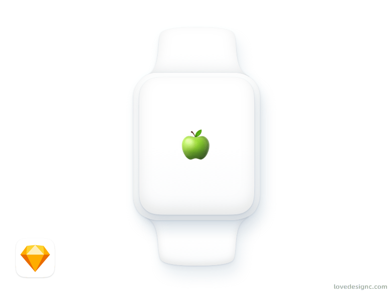 Apple Watch Sketch源文件下载-爱设计爱分享c