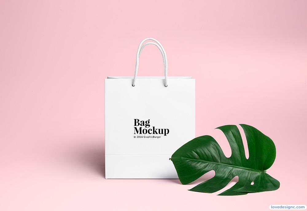 购物袋PSD MockUp-爱设计爱分享c