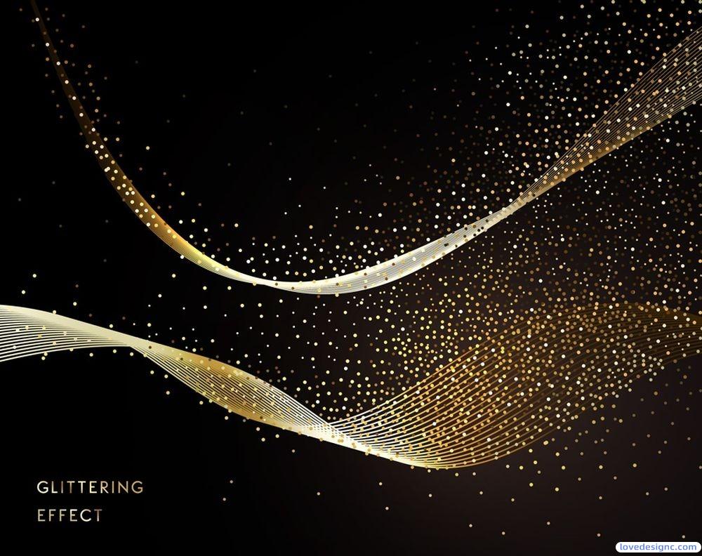 20款黑金颗粒质感金色房地产科技感背景板海报PSD分层设计素材-爱设计爱分享c