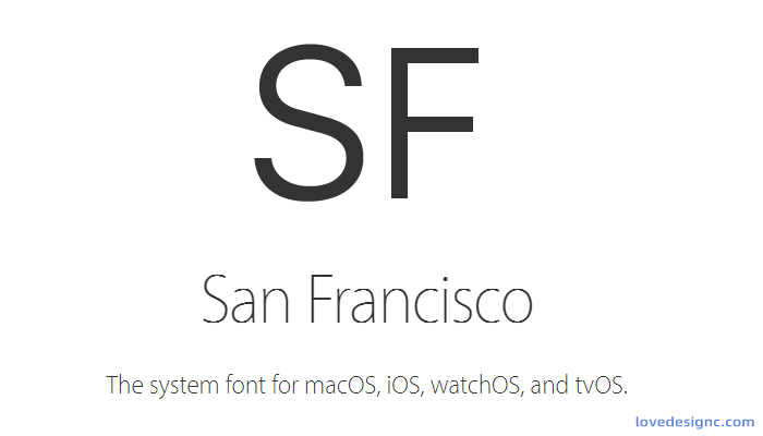 苹果官方字体 San Francisco下载-爱设计爱分享c