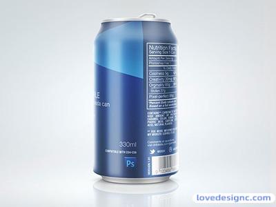 易拉罐饮料展示样机-0182-爱设计爱分享c